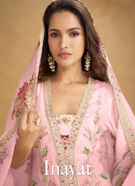 Inayat By Gulkayra Chinon Top With Plazo Dupatta Best Wholesale Shop In Surat